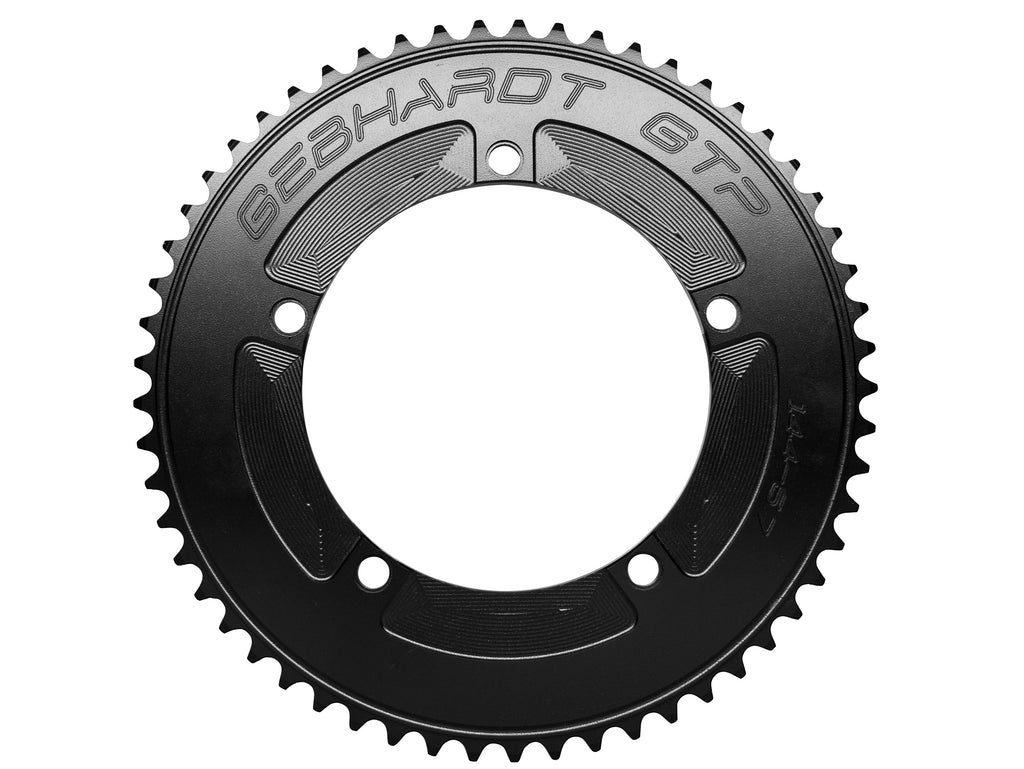 Corona Pista Gebhardt 51 Denti - 130mm BCD 5 Fori, Nero, Per Bici Da Pista